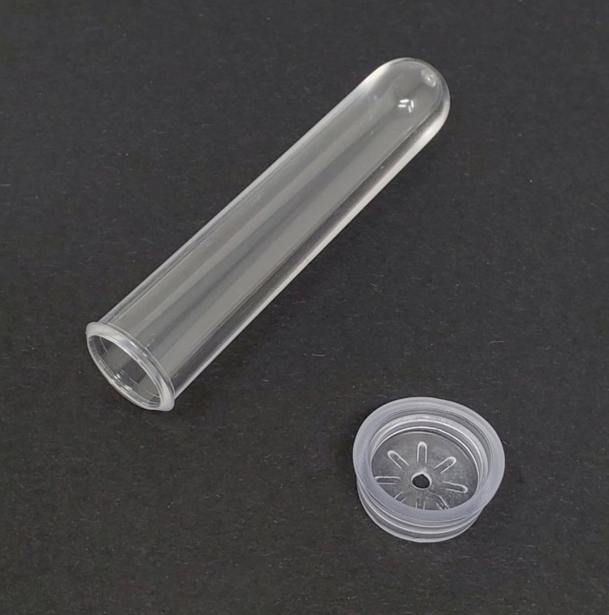 Transparent Plastic Plant Tube (0.5 x 2.7")