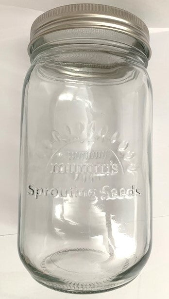Mumm's Sprouting Seeds Glass Jar & Lid
