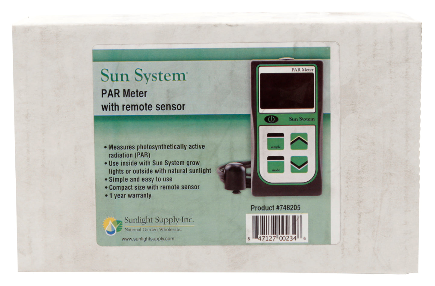 带远程传感器的 Sun System® PAR 计
