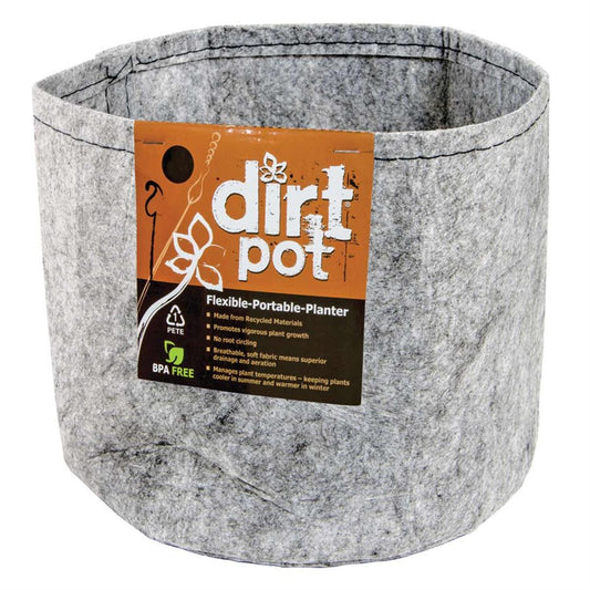 Hydrofarm Dirt Pot Flexible Portable Planter Without Handles