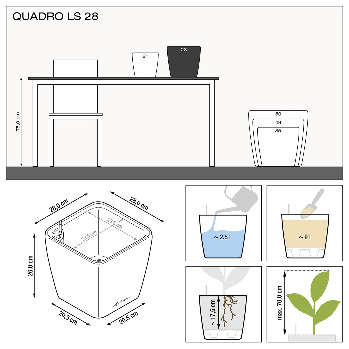 Lechuza Quadro Premium LS (21 & 28)