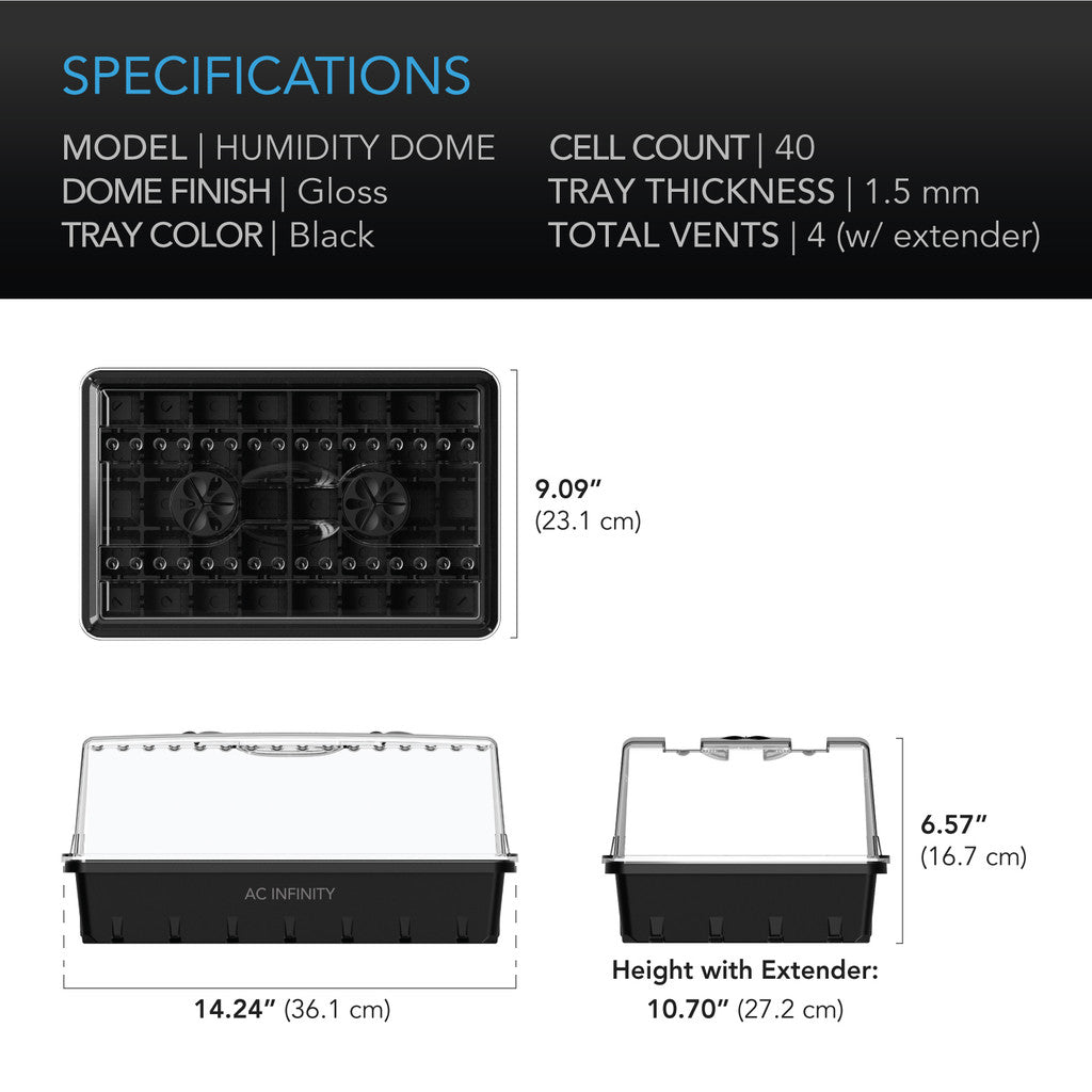 AC Infinity Humidity Dome Propagation Kit