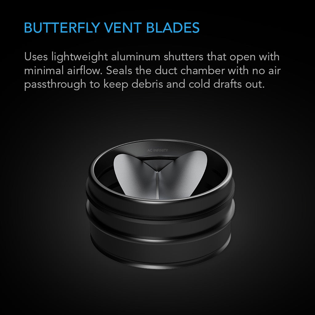 AC Infinity Backdraft Damper Ducting Inserts | Urban Grow Garden Supply