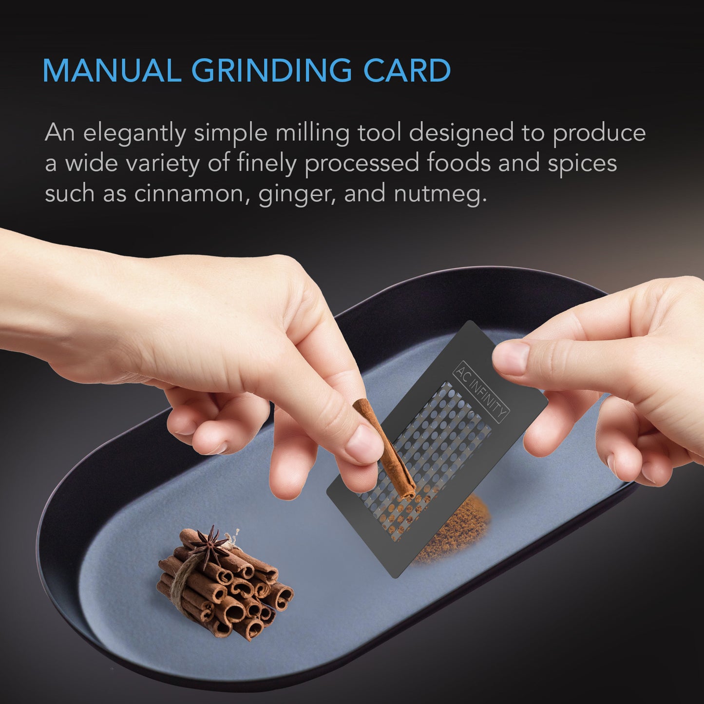 AC Infinity Grinder Card (Milling Tool W/ Protective Sleeve)