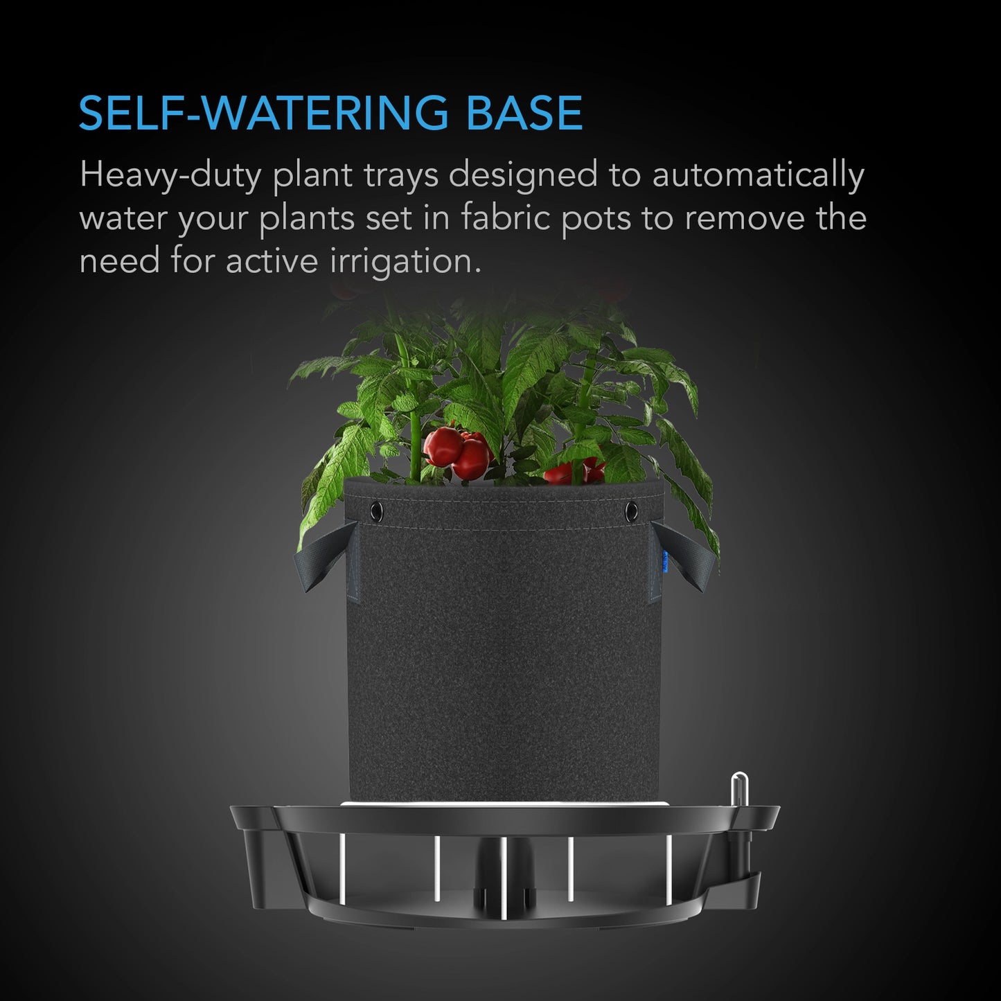 ac infinity self watering fabric pot base