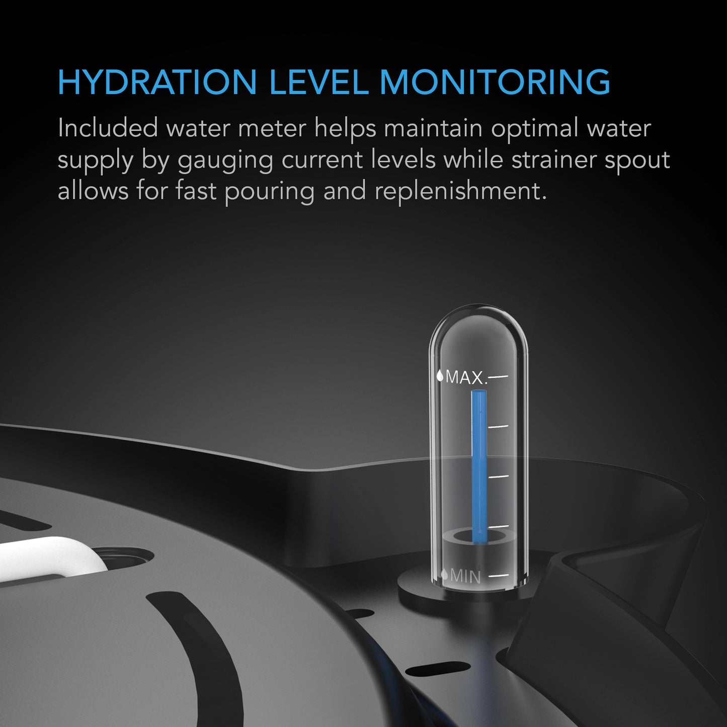 ac infinity self watering fabric pot base hydration level monitoring