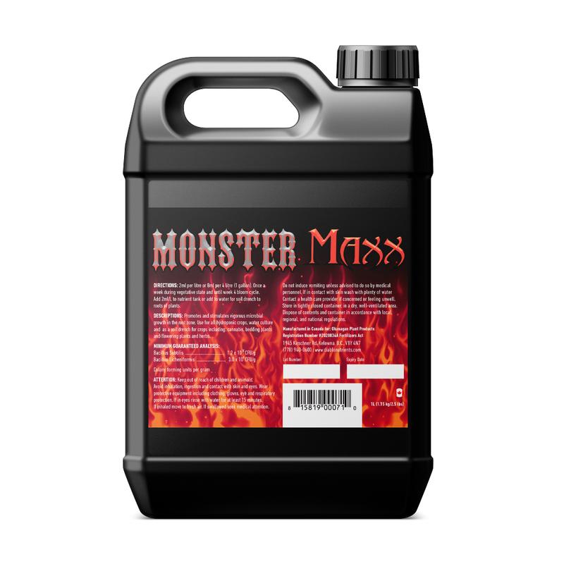 Diablo Nutrients Monster Maxx 1 Liter Back Bottle