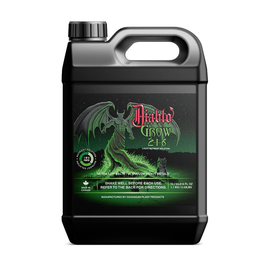 Diablo Nutrients Grow 1 Litre 3 Part Nutrient Solution