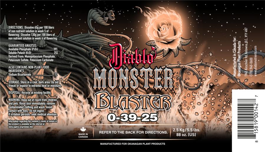 Diablo Nutrients Monster Blaster Front Label