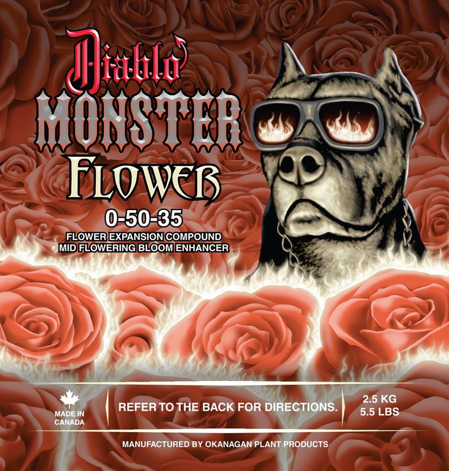 Diablo Nutrients Monster Flower Label