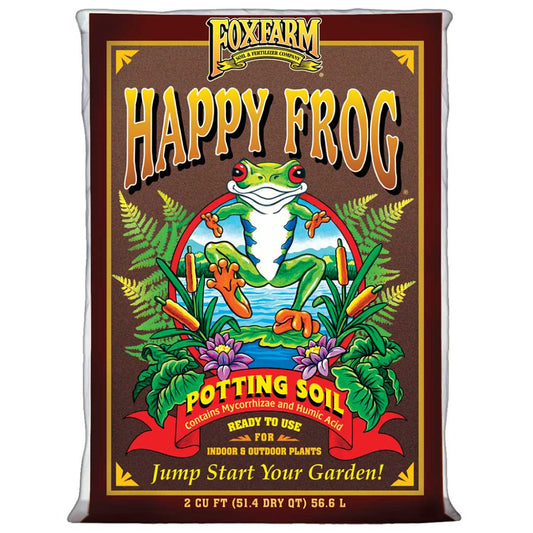 foxfarm nutrients happy frog potting soil 2 cubic feet 56.6 litres