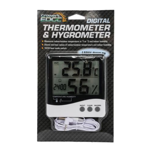 Grower’s Edge Digital Thermometer & Hygrometer - Equipment