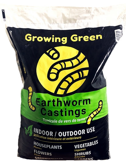 Growing Green Organic Earthworm Castings