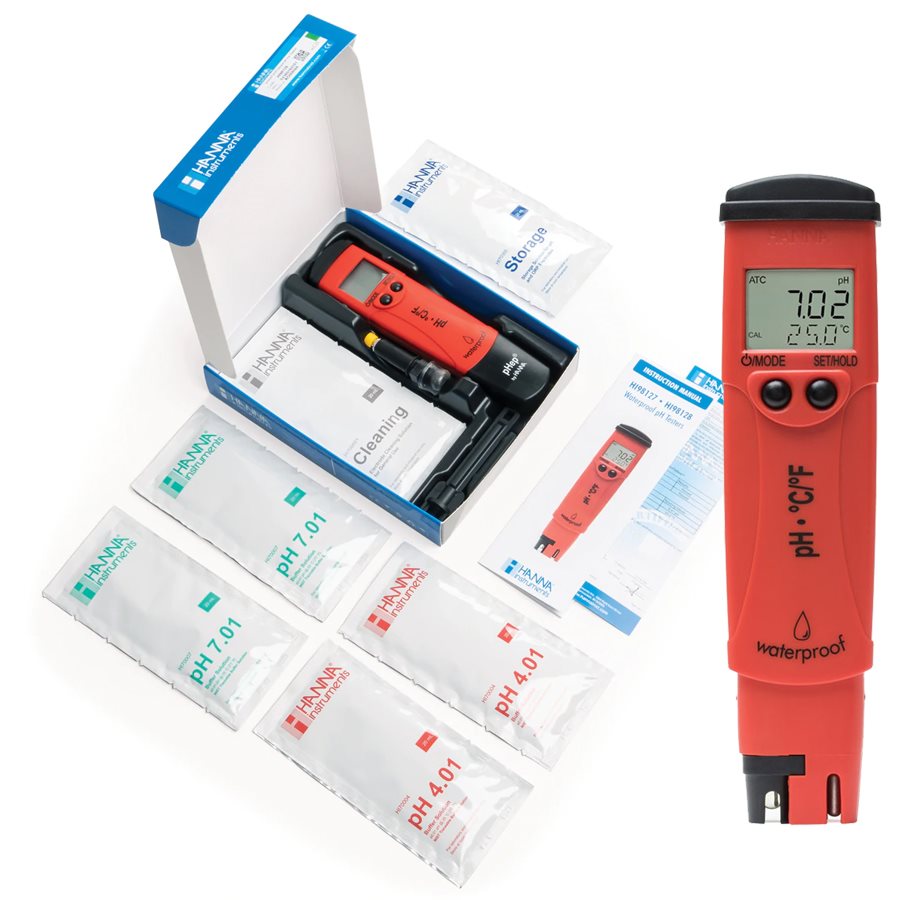 [HI98127] HANNA pHep4 (pH & Temp Tester) RED