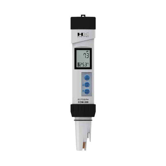 HM Digital pH/EC/TDS/Temp Waterproof Meter (COM-300)