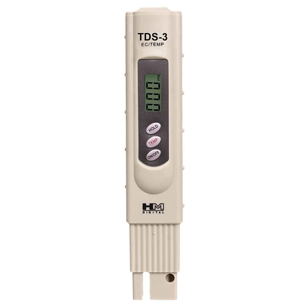 hm digital tds and temperature meter tds-3 with carrying case