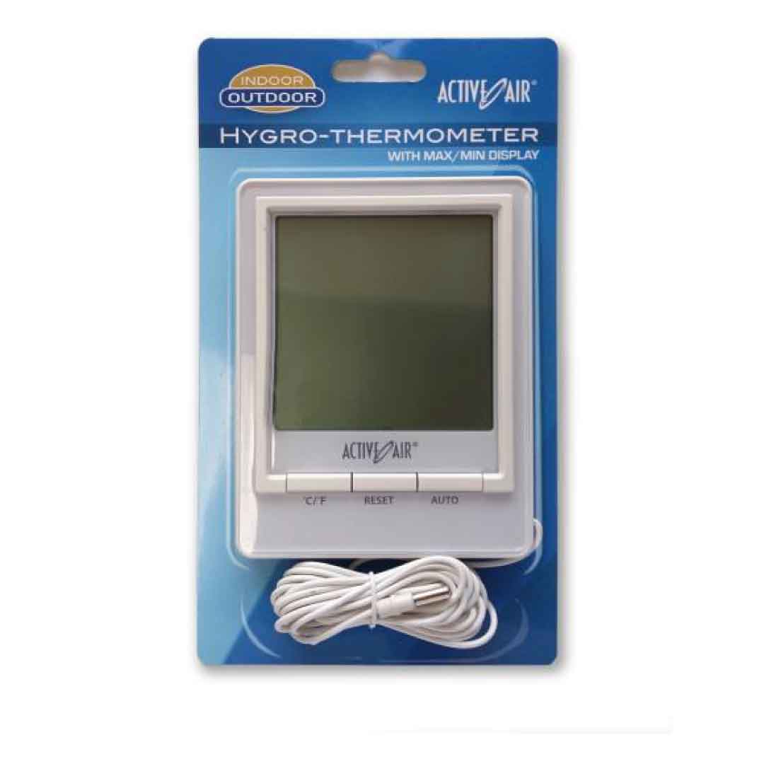 active air indoor outdoor hygro thermometer