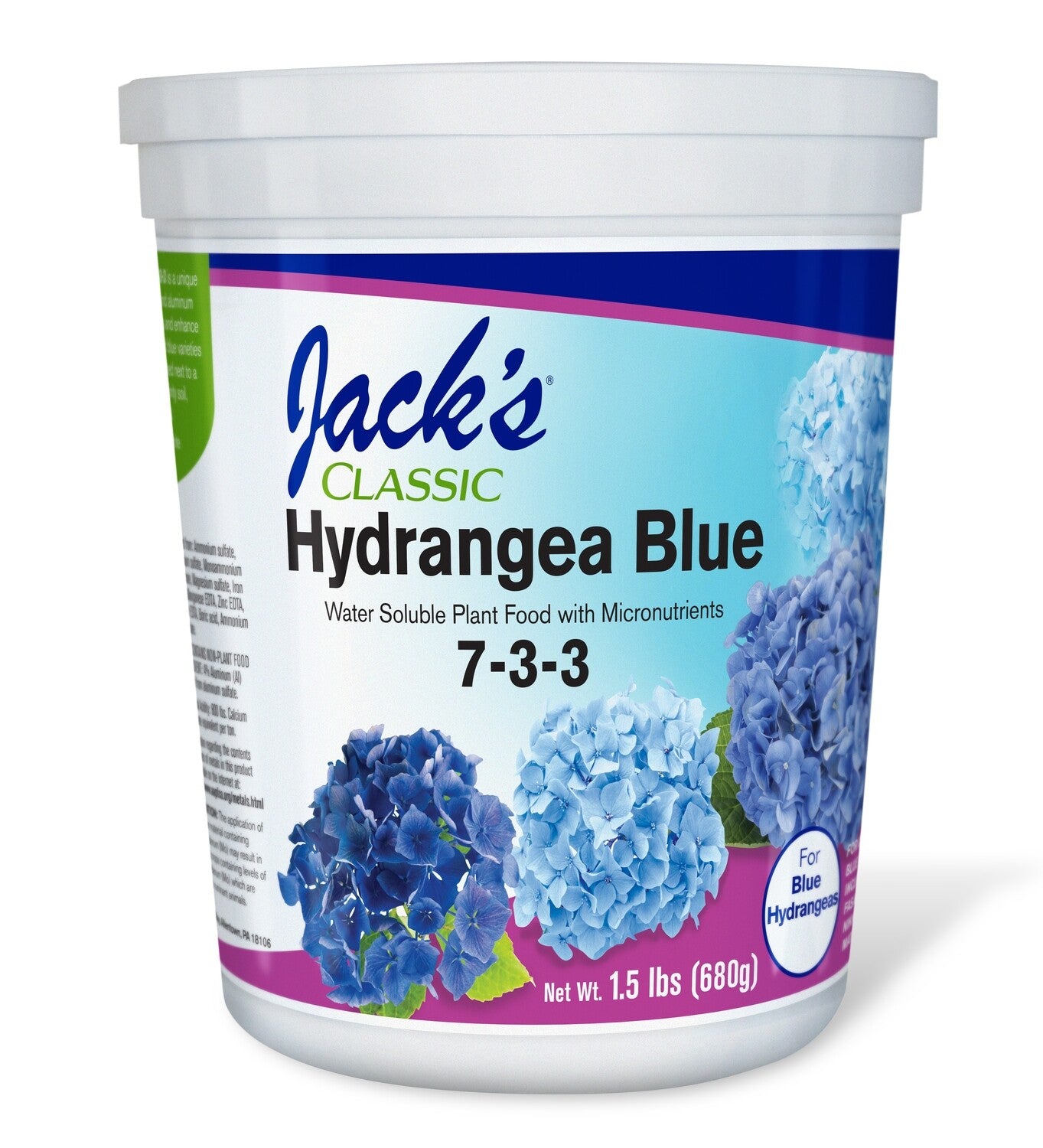 Jack's Classic Hydrangea Blue (7-3-3) (1.5 LB)