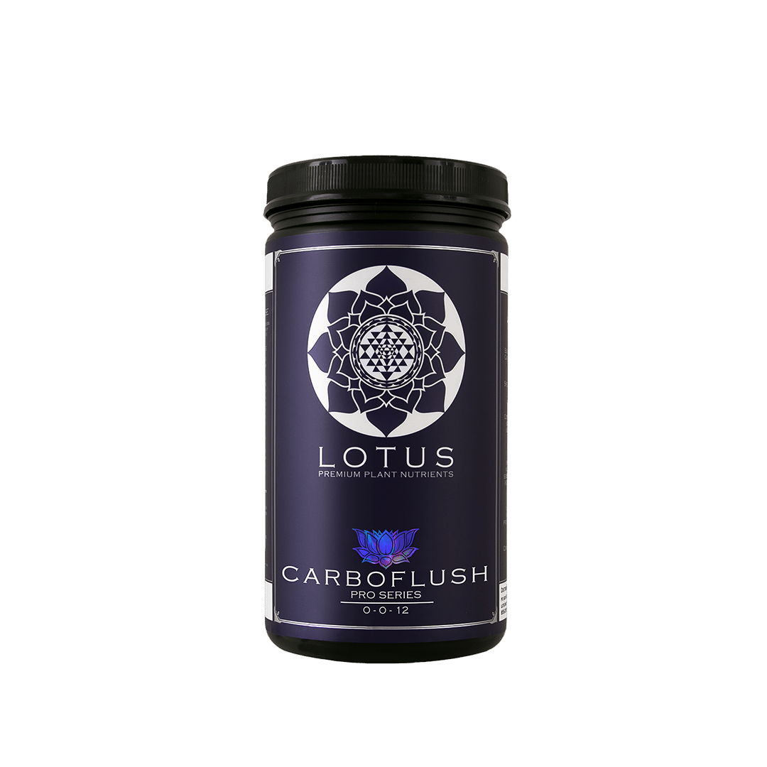Lotus Nutrients Premium Hydroponic Powder Nutrients Carboflush Pro Series 18 Oz