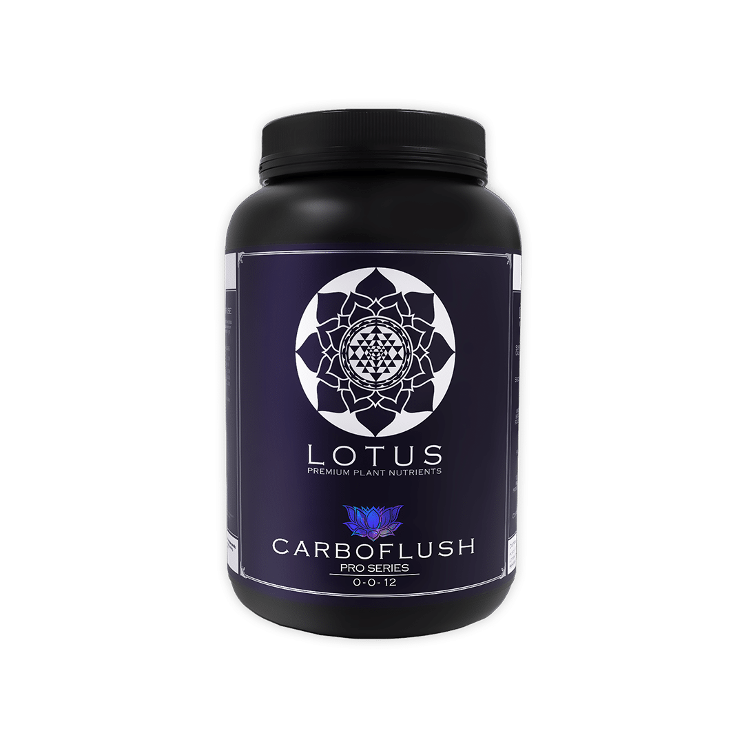 Lotus Nutrients Premium Hydroponic Powder Nutrients Carboflush Pro Series 36 Oz