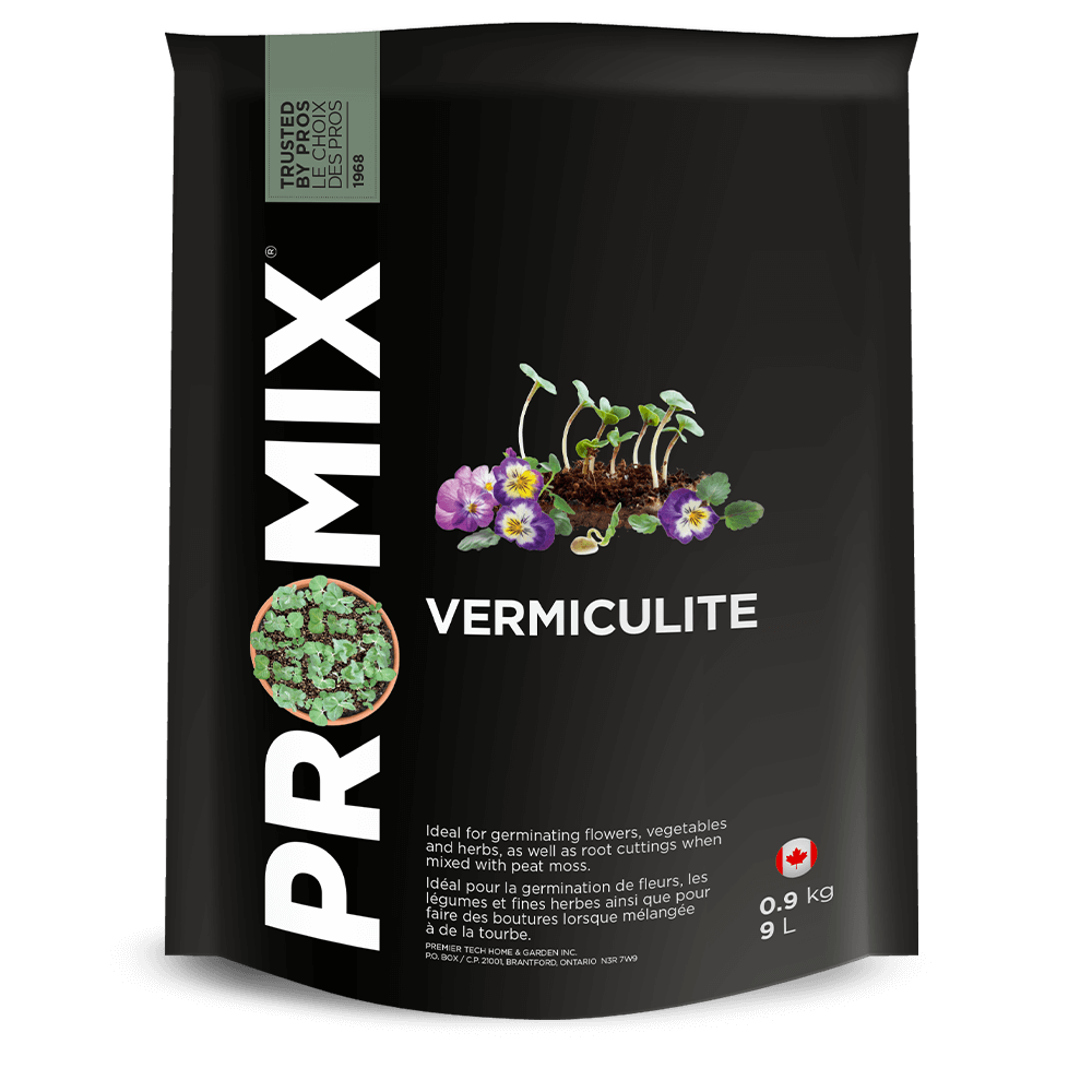 PROMIX Vermiculite 9 Liter. Ideal for germinating flowers, vegetables, and herbs