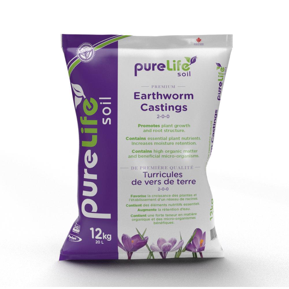 Purelife Organic Earthworm Castings 20 Liters - Growing Media / Growing Mediums / Potting Soil