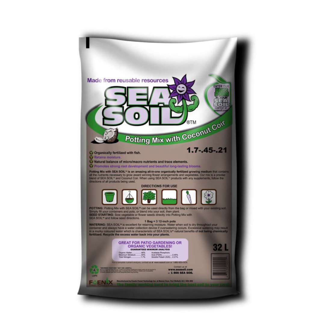 Sea Soil Potting Mix w/ Coco Coir (32L) (Special Order)