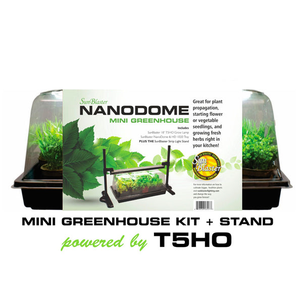 sun blaster t5ho mini greenhouse kit with stand