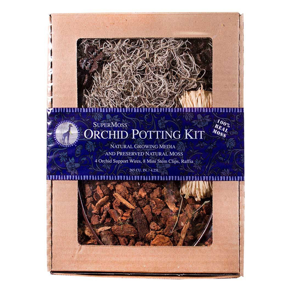 SuperMoss Orchid Potting Mix + Kit