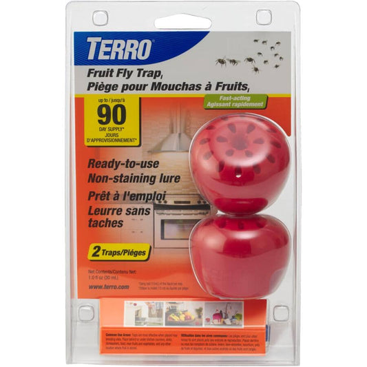 terro fruit fly trap 2 pack