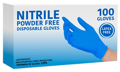 Viking Blue Nitrile Gloves (100 Pack)